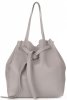 Kožené kabelka shopper bag Genuine Leather šedá 1158